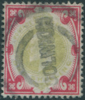 Great Britain 1902 SG257 1/- Dull Green And Carmine KEVII FU - Sin Clasificación