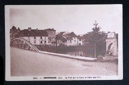 Cp, 46, Bretenoux, Le Pont Sur La Cère Et Stèle Des F.F.I. Militaria, Vierge, Phototypie Bénech Gourdon - Bretenoux