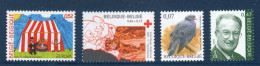 Belgique, België, **, Yv 3064, 3065, 3066, 3067, Mi 3119, 3120, 3121, 3122, SG 3710, 3711, 3694, 3667, - Unused Stamps