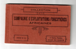 Gabon - Compagnie D'Exploitations Forestières (C.E.F.A.) - Série N°13 - Carnet De 12 Cartes Postales - Ed. C.E.F.A. - Gabon