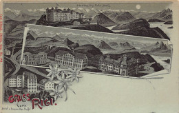 RIGI (SZ) Litho - Hotel U. Pension Rigi Staffel - Verlag Künzli 349 - Autres & Non Classés