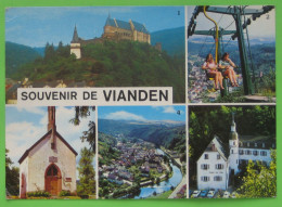 Vianden - Mehrbildkarte "Souvenir De Vianden" / Nachgebühr 1010 + 1020 WIen, Nachporto, Nachtaxe - Vianden