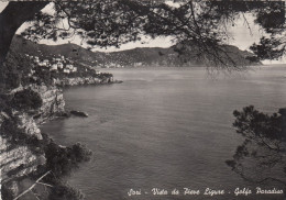 CARTOLINA  SORI GENOVA LIGURIA VISTA DA PIEVE LIGURE GOLFO PARADISO VIAGGIATA 1952   Y14 - Genova (Genoa)