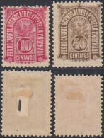 Argentine 1887 - Timbres Neufs Avec Charnière. Télégraphs Spéciaux Pour Colis Postaux. Nr.: 5/6.... (EB) AR-03307 - Nuovi