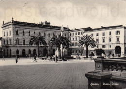 CARTOLINA  SASSARI SARDEGNA PIAZZA ITALIA VIAGGIATA 1951   Y14 - Sassari
