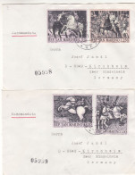 Saint Marin - Lettre De 1968 - Oblit Republica Di S. Marino - Chevaliers - Chevaux - Soldats - - Brieven En Documenten