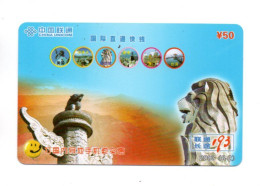 Carte Prépayée Chine  China Card  ( A 298) - China