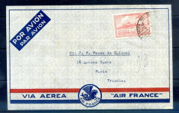 060524  LETTRE POSTE AERIENNE  URUGUAY A PARIS AIR FRANCE - 1927-1959 Covers & Documents