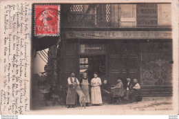 LES LILAS CARTE PHOTO CAFE VIEILLEDENT 181 RUE DE PARIS - Les Lilas