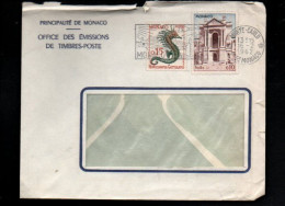 MONACO AFFRANCHISSEMENT COMPOSE SUR LETTRE POUR LA FRANCE 1955 - Lettres & Documents