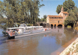 CAHORS EN QUERCY La Navigation Sur Le Lot Le Passage A L Ecluse De Coty 13(scan Recto-verso) MA723 - Cahors