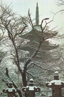 JAPON - Tokyo - Snow On The Five Tier Pagoda Of Tosho Shrine In Ueno Park - Vue Générale - Carte Postale Ancienne - Tokyo