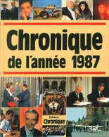 Chronique De L'année 1987 (1988) De Collectif - Geschiedenis