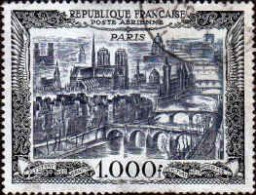 France Avion Obl Yv:29 Mi:865 Paris (Beau Cachet Rond) - 1927-1959 Used