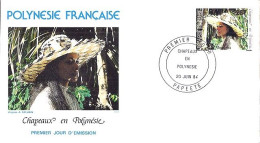 POLYNESIE N° 214 S/L.DE PAPEETE/20.6.84 - Covers & Documents