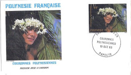 POLYNESIE N° 206 S/L.DE PAPEETE/19.10.83 - Covers & Documents