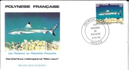 POLYNESIE N° 194 S/L.DE PAPEETE/9.2.83 - Covers & Documents