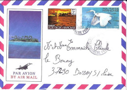 POLYNESIE N° 184/134 S/L.DE PAPEETE/8.12.85  POUR LA FRANCE - Covers & Documents