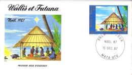 WALLIS & FUTUNA N° PA 159 S/L.DE MATA-UTU/15.12.87  - Covers & Documents