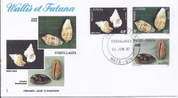 WALLIS & FUTUNA N° 361/363/364 S/L.DE MATA-UTU/24.6.87  - Covers & Documents