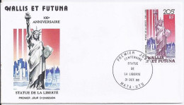 WALLIS & FUTUNA N° PA 154 S/L.DE MATA-UTU/31.10.86  - Covers & Documents