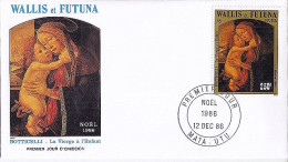 WALLIS & FUTUNA N° 352 S/L.DE MATA-UTU/12.12.86  - Covers & Documents