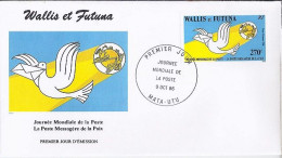 WALLIS & FUTUNA N° PA 153 S/L.DE MATA-UTU/9.10.86  - Covers & Documents