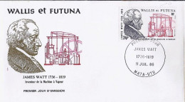 WALLIS & FUTUNA N° 347 S/L.DE MATA-UTU/11.7.86  - Covers & Documents