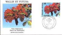 WALLIS & FUTUNA N° 336 S/L.DE MATA-UTU/12.2.86  - Covers & Documents