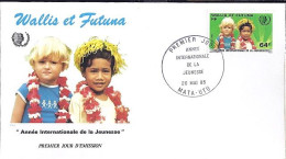 WALLIS & FUTUNA N° 331 S/L.DE MATA-UTU/20.5.85  - Covers & Documents