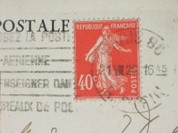 Cpa 9x14 DD V Paris Magasin Au Bon Marche Semeuse Roulette Vermillon No 194 40c YetT 21 Bon Etat ( A Confirmer ) - Coil Stamps