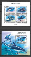 Burundi 2013 Marine Life - Dolphins - 2 MS MNH - Nuevos