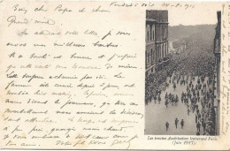 CP FM   Les Troupes Américaines Traversent Paris Juin 1917 - Storia Postale