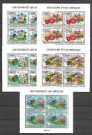 Burundi 2013 Flowers - Bees - 5 MS With 4 Sets MNH - Nuevos