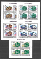 Burundi 2013 Minerals - 5 MS With 4 Sets MNH - Nuevos