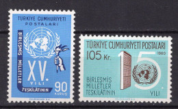 T4849 - TURQUIE TURKEY Yv N°1576/77 ** ONU UNO - Ungebraucht