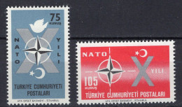 T4851 - TURQUIE TURKEY Yv N°1614/15 ** Nato Otan - Ungebraucht