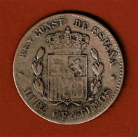 ESPAGNE / DIEZ CENTIMOS / 1879 - Andere & Zonder Classificatie