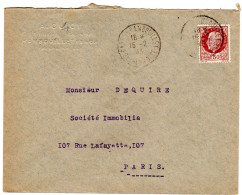 1945   CAD  RAMBOUILLET  Envoyée à PARIS - Lettres & Documents