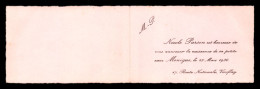 FAIRE-PART - NAISSANCE DE MONIQUE, 47 ROUTE NATIONALE A VIROFLAY (YVELINES) - FORMAT 10.7 X 6.7 CM - Geboorte & Doop