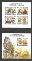 Burundi 2013 Mushrooms - Owls - Miles Joseph Berkeley - 2 IMPERFORATE MS MNH - Nuevos