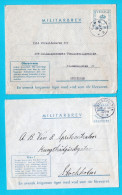 SWEDEN 2 Military Postal Stationery Covers 1942 - 43 PKP 5,  Rostanstalten To Stockholm - Militaires