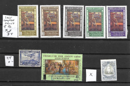 SALVATOR-AERIEN-8 TRES BEAUX  TIMBRES DONT 5 NEUFS * * SERIE ET 3 OBLITERES-PAS D'EMINCES - DEPUIS 1930 - El Salvador