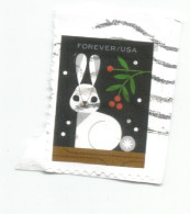 (USA) 2023, WINTER WOODLAND ANIMALS, RABBIT - Used Stamp - Used Stamps
