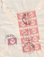 Timbres Belge Taxes Namur Societe Analis , Paris 49 1953 R Des Petits Champs - Storia Postale