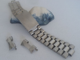 Vintage Stainless Steel Watch Band Bracelet Lug 19/20 Mm (#45) - Horloge: Zakhorloge