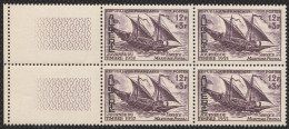 Année 1957-N°342 Neufs**MNH : Journée Du Timbre -Service Maritime Postal (bateau) Bloc De 4  (g-1) - Unused Stamps