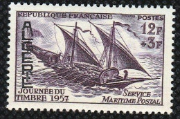 Année 1957-N°342 Neufs**MNH : Journée Du Timbre -Service Maritime Postal (bateau) - Ongebruikt