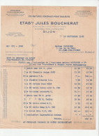 21-J.Boucherat....Fournitures Générales Pour Tailleurs...Dijon...(Côte-d'Or)...1938 - Kleding & Textiel