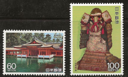 Japón 1988 Yt 1686/87 ** Tesoros Nacionales.(2val) - Neufs